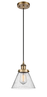 Ballston Urban LED Mini Pendant in Brushed Brass (405|916-1P-BB-G44-LED)