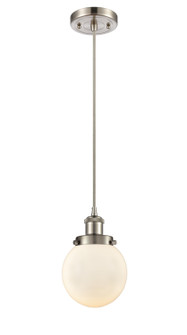 Ballston Urban LED Mini Pendant in Brushed Satin Nickel (405|916-1P-SN-G201-6-LED)