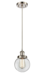 Ballston Urban LED Mini Pendant in Brushed Satin Nickel (405|916-1P-SN-G202-6-LED)