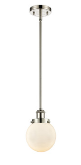 Ballston Urban LED Mini Pendant in Polished Nickel (405|916-1S-PN-G201-6-LED)