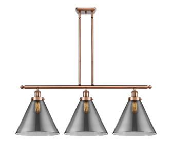 Ballston Urban Three Light Island Pendant in Antique Copper (405|916-3I-AC-G43-L)