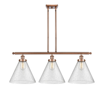 Ballston Urban Three Light Island Pendant in Antique Copper (405|916-3I-AC-G44-L)