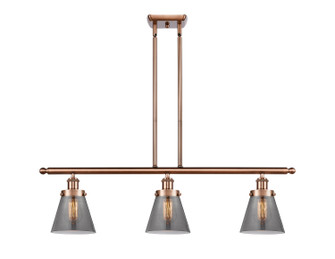 Ballston Urban Three Light Island Pendant in Antique Copper (405|916-3I-AC-G63)