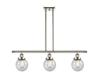 Ballston Urban LED Island Pendant in Polished Nickel (405|916-3I-PN-G204-6-LED)