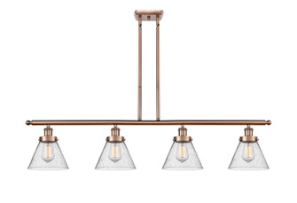 Ballston Urban Four Light Island Pendant in Antique Copper (405|916-4I-AC-G44)