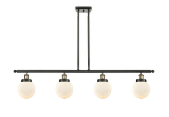 Ballston Urban Four Light Island Pendant in Black Antique Brass (405|916-4I-BAB-G201-6)