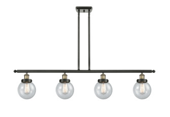 Ballston Urban LED Island Pendant in Black Antique Brass (405|916-4I-BAB-G204-6-LED)