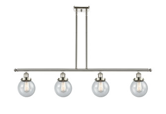 Ballston Urban Four Light Island Pendant in Polished Nickel (405|916-4I-PN-G204-6)