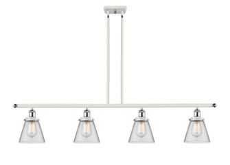 Ballston Urban Four Light Island Pendant in White Polished Chrome (405|916-4I-WPC-G62)