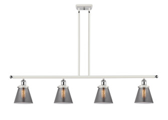 Ballston Urban Four Light Island Pendant in White Polished Chrome (405|916-4I-WPC-G63)