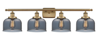 Ballston Urban Four Light Bath Vanity in Brushed Brass (405|916-4W-BB-G73)