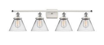 Ballston Urban Four Light Bath Vanity in White Polished Chrome (405|916-4W-WPC-G42)