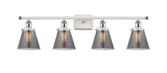 Ballston Urban LED Bath Vanity in White Polished Chrome (405|916-4W-WPC-G63-LED)