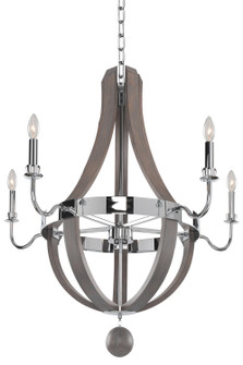 Sharlow Five Light Chandelier in Chrome (33|300482CH)