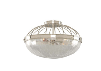 Montauk Three Light Flush Mount in Polished Nickel (33|311342PN)