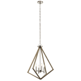 Deryn Four Light Chandelier in Distressed Antique Gray (12|43034DAG)