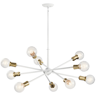Armstrong Ten Light Chandelier in White (12|43119WH)