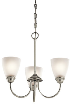 Jolie Three Light Mini Chandelier in Brushed Nickel (12|43637NI)