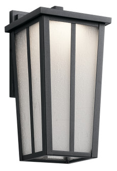 Amber Valley LED Outdoor Wall Mount in Textured Black (12|49622BKTLED)