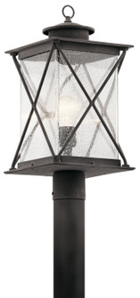 Argyle One Light Outdoor Post Mount in Weathered Zinc (12|49746WZC)