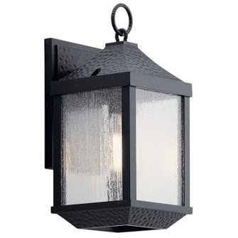 Springfield One Light Outdoor Wall Mount in Distressed Black (12|49984DBK)