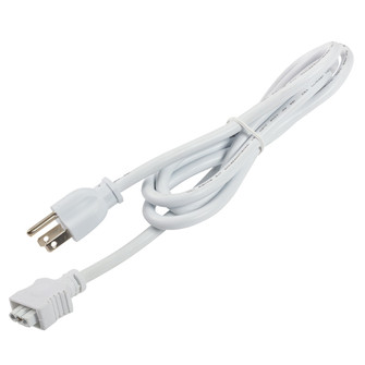 Under Cabinet Accessories Under Cabinet 3-Prong Cord in White Material (Not Painted) (12|6UCORDWH)