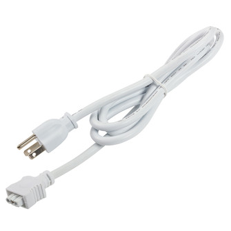 Under Cabinet Accessories Ucab 3-Prong Cord in White Material (Not Painted) (12|6UCORDWH)