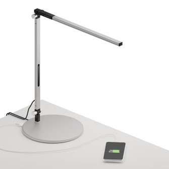 Z-Bar LED Desk Lamp in Silver (240|AR1100-CD-SIL-USB)