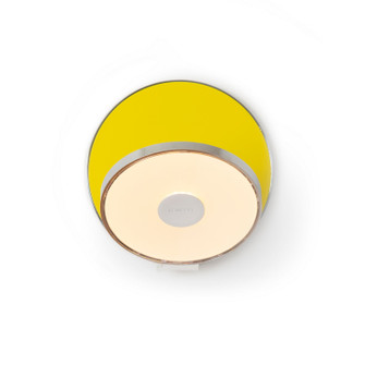Gravy LED Wall Sconce in Chrome, matte yellow (240|GRW-S-CRM-MYW-HW)