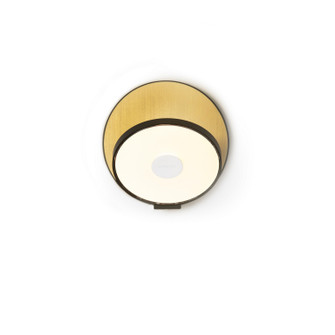 Gravy LED Wall Sconce in Metallic black, brushed brass (240|GRW-S-MBK-BRS-HW)