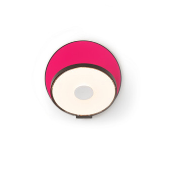 Gravy LED Wall Sconce in Metallic black, matte hot pink (240|GRW-S-MBK-MHP-HW)