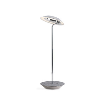 Royyo LED Desk Lamp in Chrome, Oxford Felt (240|RYO-SW-CRM-OXF-DSK)