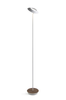 Royyo LED Floor Lamp in Matte White, Oiled Walnut (240|RYO-SW-MWT-OWT-FLR)
