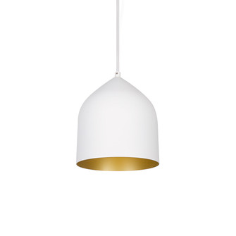 Helena One Light Pendant in White/Gold (347|49108-WH/GD)