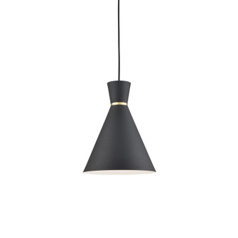 Vanderbilt One Light Pendant in Black With Gold Detail (347|493210-BK/GD)