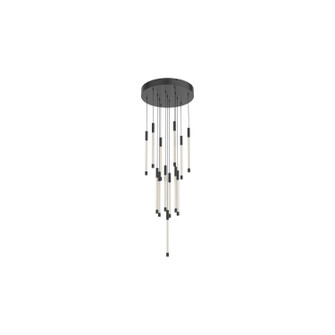 Motif LED Pendant in Black (347|MP75113-BK)