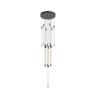 Motif LED Pendant in Black (347|MP75121-BK)