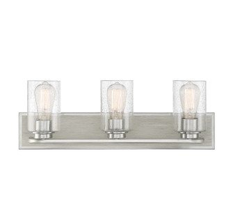 Sheppard Three Light Bath Bar in Satin Nickel W/ Greywood (159|V6-L8-7609-3-165)