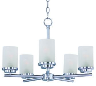 Corona Five Light Chandelier in Satin Nickel (16|10205FTSN)