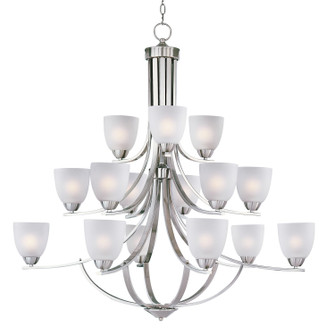 Axis 15 Light Chandelier in Satin Nickel (16|11228FTSN)
