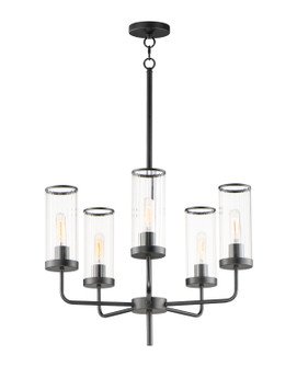 Crosby Five Light Chandelier in Black (16|11475CRBK)