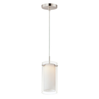 Duo LED Mini Pendant in Satin Nickel (16|12289CLSWSN)