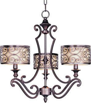 Mondrian Three Light Chandelier in Umber Bronze (16|21153WHUB)
