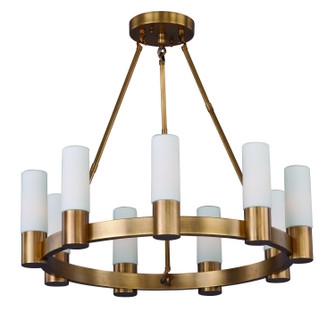 Contessa Nine Light Chandelier in Natural Aged Brass (16|22418SWNAB)