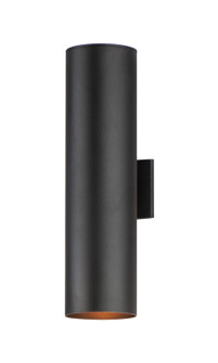 Outpost Two Light Outdoor Wall Lantern in Black (16|26105BK)
