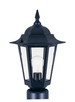 Builder Cast One Light Outdoor Pole/Post Lantern in Black (16|3001CLBK)