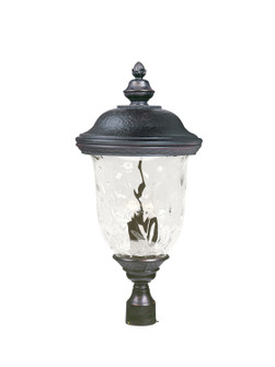 Carriage House DC Three Light Outdoor Pole/Post Lantern in Oriental Bronze (16|3421WGOB)