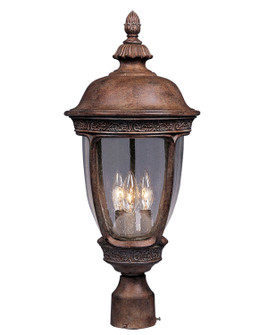 Knob Hill DC Three Light Outdoor Pole/Post Lantern in Sienna (16|3461CDSE)