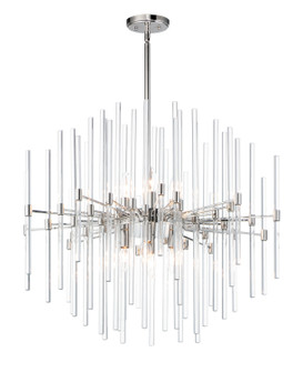 Divine Eight Light Pendant in Polished Nickel (16|38406CLPN)