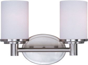 Cylinder Two Light Bath Vanity in Satin Nickel (16|9052SWSN)